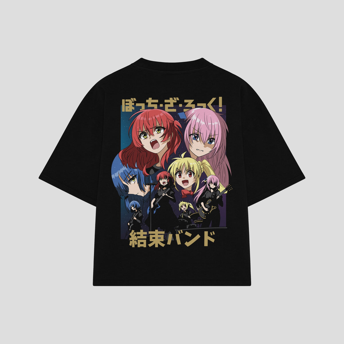 Playera streetwear premium de anime y gaming ExtraLife MX, corte oversized drop shoulder ligero y fresco en color Deep Black y Off-White, moda urbana mexicana de culto.
