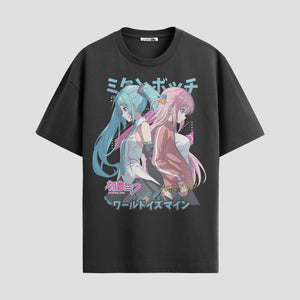 Playera urbana de anime y gaming ExtraLife MX, corte Standard Fit unisex ligero y transpirable en color Deep Black y Pure White, ropa de uso diario para gym y casual.