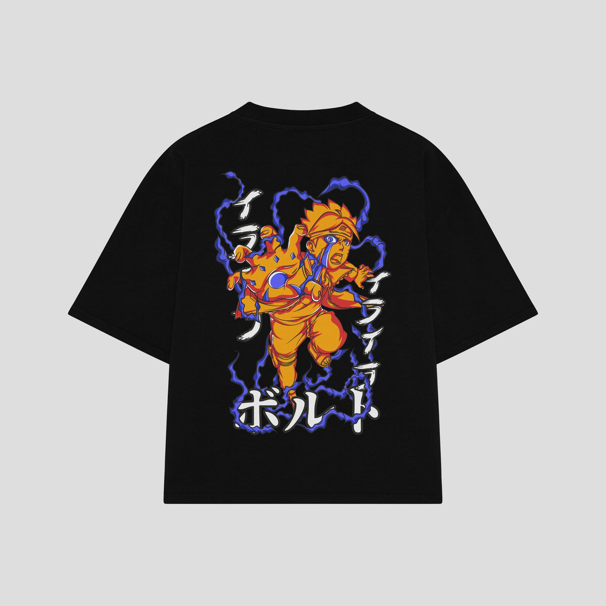Playera streetwear premium de anime y gaming ExtraLife MX, corte oversized drop shoulder ligero y fresco en color Deep Black y Off-White, moda urbana mexicana de culto.