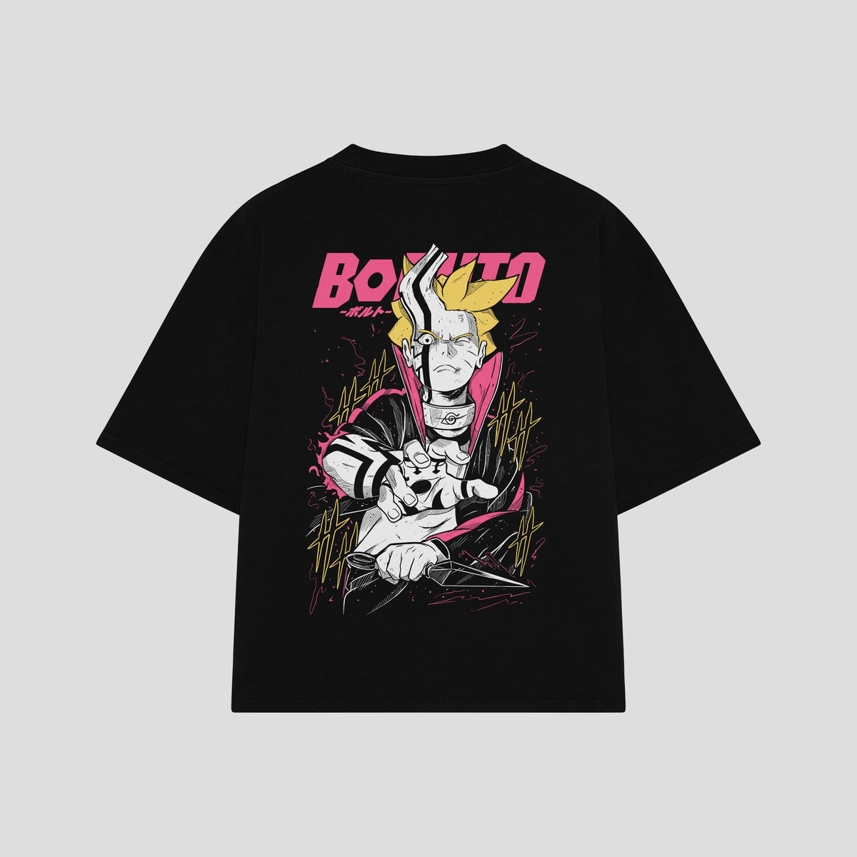 Playera streetwear premium de anime y gaming ExtraLife MX, corte oversized drop shoulder ligero y fresco en color Deep Black y Off-White, moda urbana mexicana de culto.