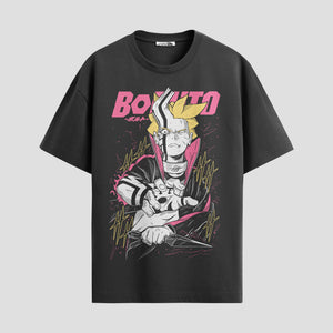 Playera urbana de anime y gaming ExtraLife MX, corte Standard Fit unisex ligero y transpirable en color Deep Black y Pure White, ropa de uso diario para gym y casual.