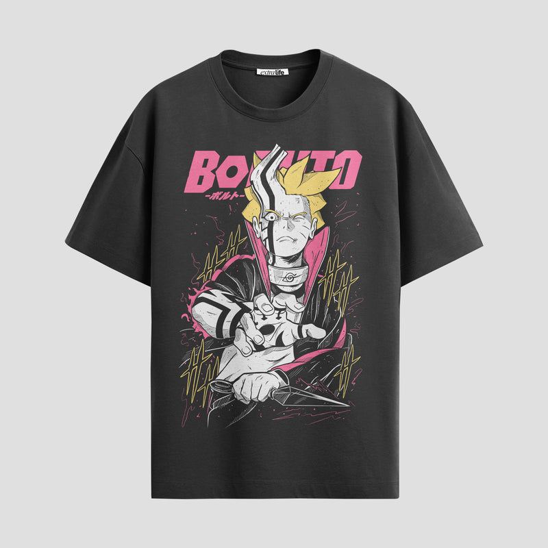 Playera urbana de anime y gaming ExtraLife MX, corte Standard Fit unisex ligero y transpirable en color Deep Black y Pure White, ropa de uso diario para gym y casual.