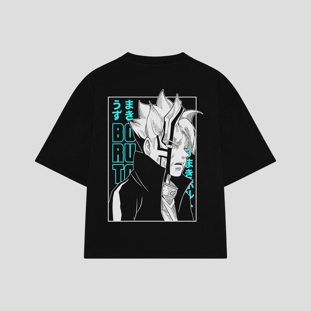 Playera streetwear premium de anime y gaming ExtraLife MX, corte oversized drop shoulder ligero y fresco en color Deep Black y Off-White, moda urbana mexicana de culto.