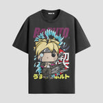 Playera urbana de anime y gaming ExtraLife MX, corte Standard Fit unisex ligero y transpirable en color Deep Black y Pure White, ropa de uso diario para gym y casual.