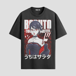 Playera urbana de anime y gaming ExtraLife MX, corte Standard Fit unisex ligero y transpirable en color Deep Black y Pure White, ropa de uso diario para gym y casual.