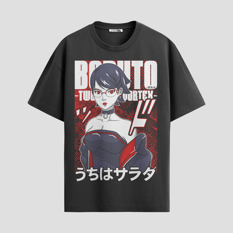 Playera urbana de anime y gaming ExtraLife MX, corte Standard Fit unisex ligero y transpirable en color Deep Black y Pure White, ropa de uso diario para gym y casual.