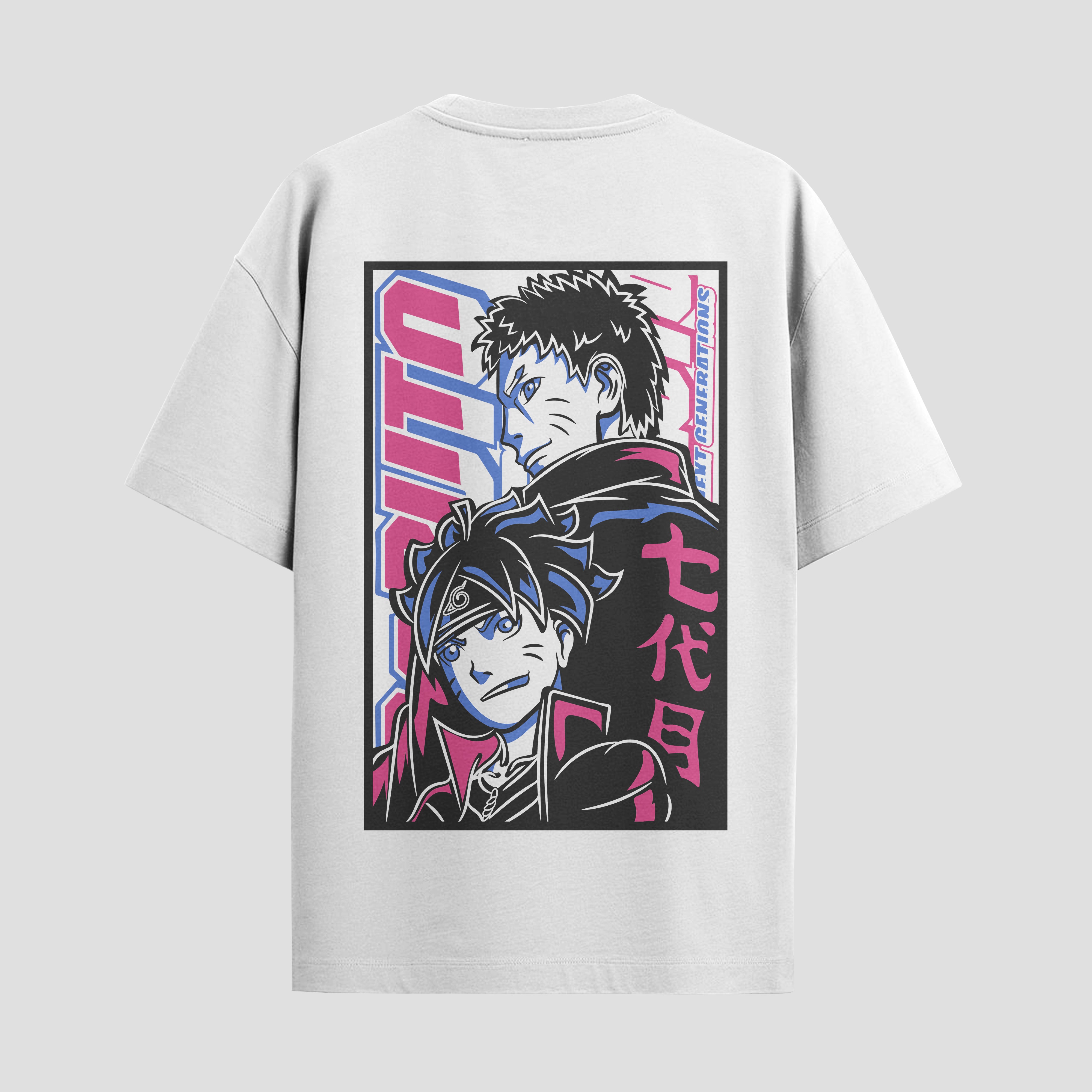 Playera urbana de anime y gaming ExtraLife MX, corte Standard Fit unisex ligero y transpirable en color Deep Black y Pure White, ropa de uso diario para gym y casual.