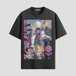 Playera urbana de anime y gaming ExtraLife MX, corte Standard Fit unisex ligero y transpirable en color Deep Black y Pure White, ropa de uso diario para gym y casual.