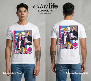 La Aldea Oculta | El Legado Ninja #00343 - Playera Standard Fit | Pure White - Foto en modelo