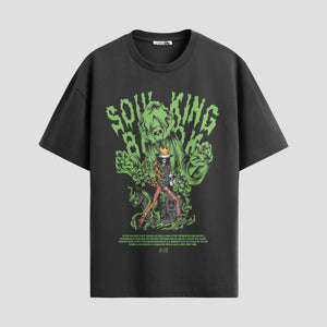Playera urbana de anime y gaming ExtraLife MX, corte Standard Fit unisex ligero y transpirable en color Deep Black y Pure White, ropa de uso diario para gym y casual.