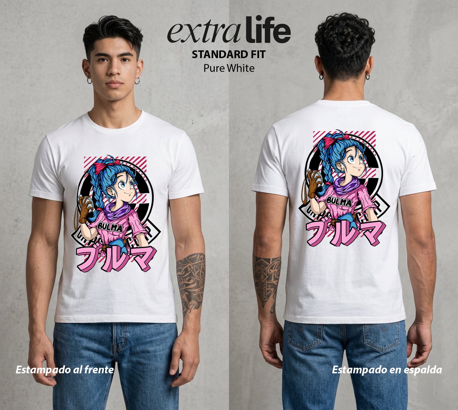 El Poder de las Esferas | La Genio del Universo #00345 - Playera Standard Fit | Pure White - Foto en modelo
