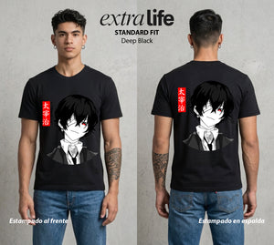 Los Detectives Literarios | El Arte de la Muerte #00346 - Playera Standard Fit | Deep Black - Foto en modelo
