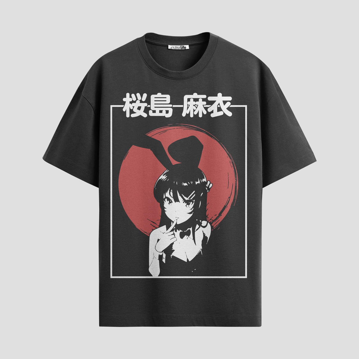 Playera urbana de anime y gaming ExtraLife MX, corte Classic Premium unisex ligero y transpirable en color Deep Black y Pure White, ropa de uso diario para gym y casual.