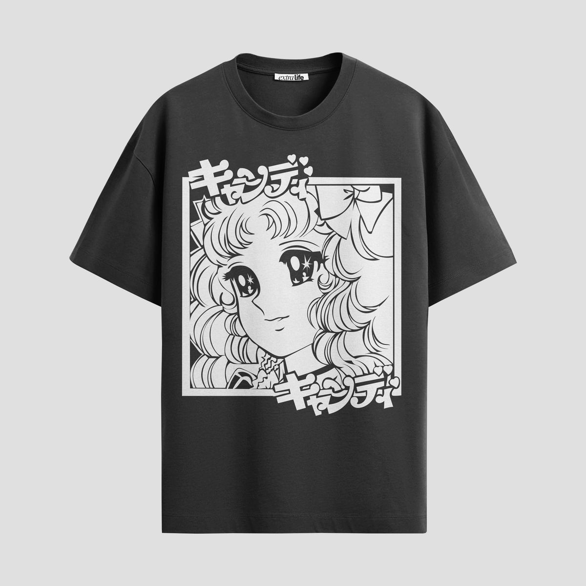 Playera urbana de anime y gaming ExtraLife MX, corte Classic Premium unisex ligero y transpirable en color Deep Black y Pure White, ropa de uso diario para gym y casual.