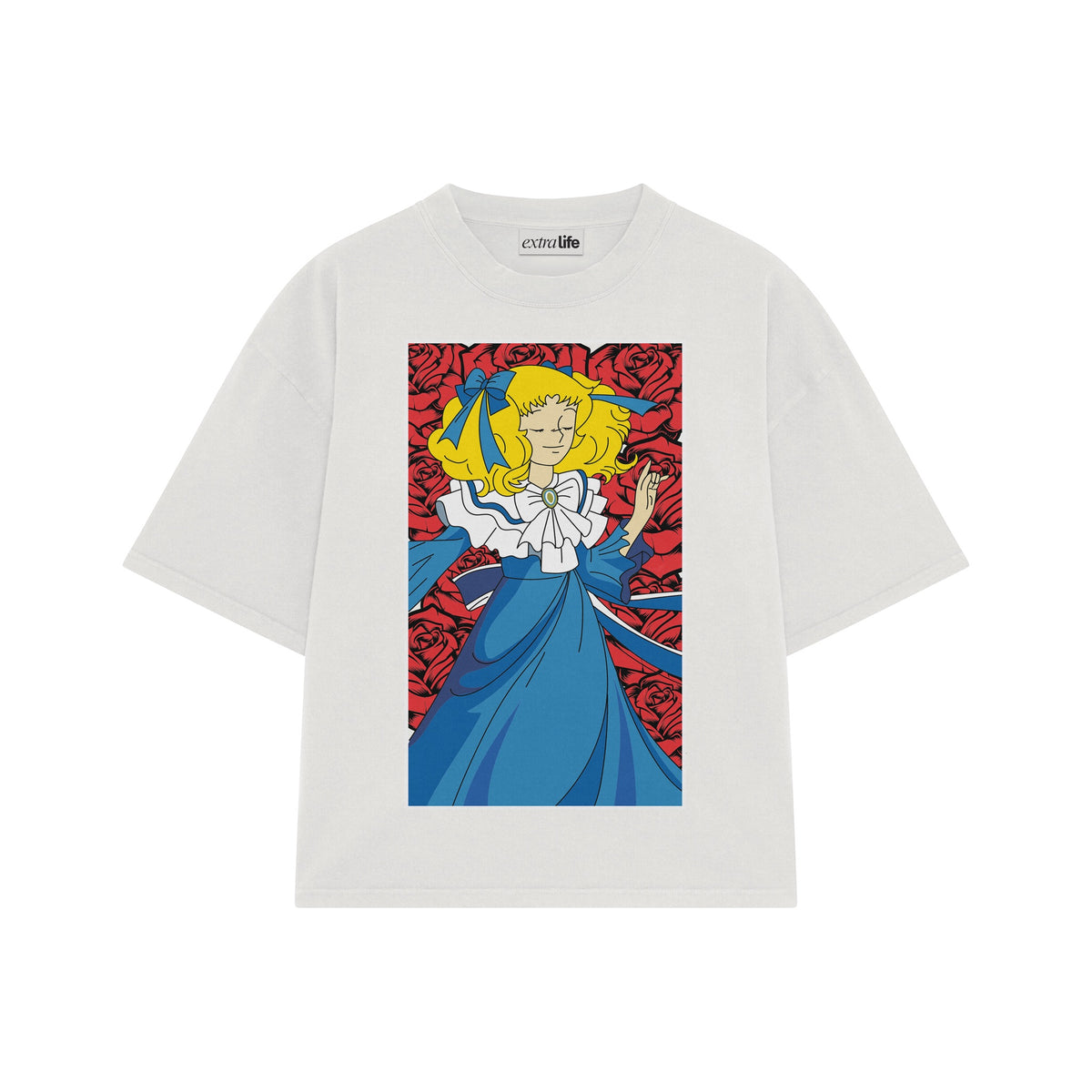 Playera streetwear premium de anime y gaming ExtraLife MX, corte oversized drop shoulder ligero y fresco en color Deep Black y Off-White, moda urbana mexicana de culto.