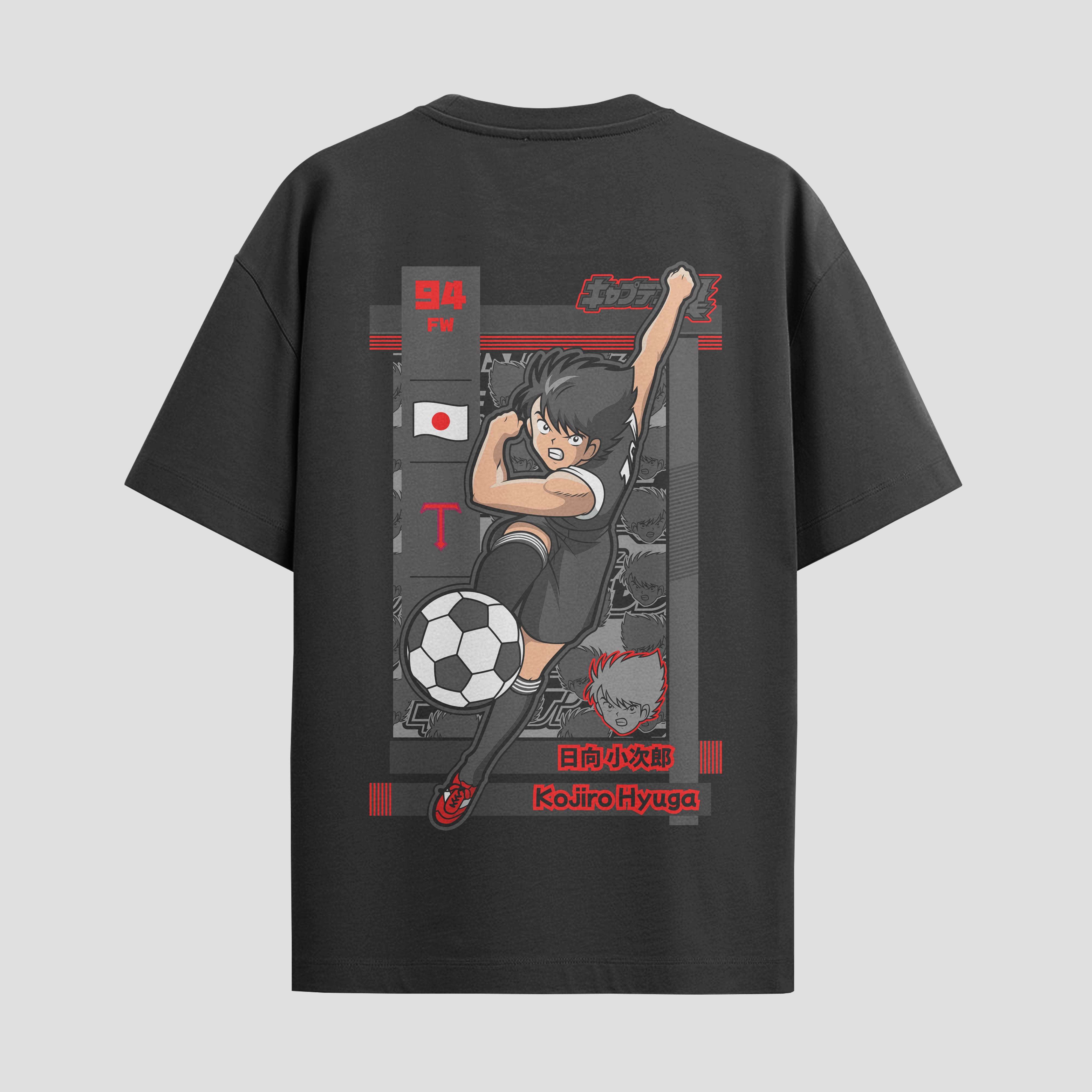 Playera urbana de anime y gaming ExtraLife MX, corte Standard Fit unisex ligero y transpirable en color Deep Black y Pure White, ropa de uso diario para gym y casual.