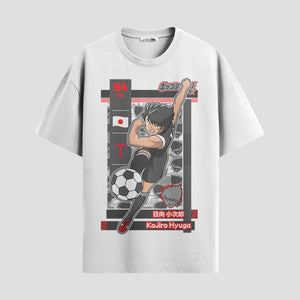 Playera urbana de anime y gaming ExtraLife MX, corte Standard Fit unisex ligero y transpirable en color Deep Black y Pure White, ropa de uso diario para gym y casual.