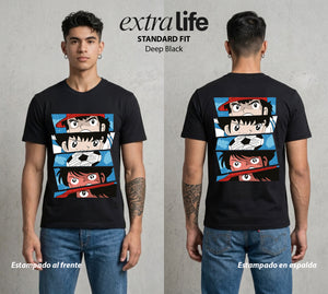 El Balon del Destino | El Balon sin Limite #00362 - Playera Standard Fit | Deep Black - Foto en modelo