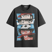 Playera urbana de anime y gaming ExtraLife MX, corte Classic Premium unisex ligero y transpirable en color Deep Black y Pure White, ropa de uso diario para gym y casual.