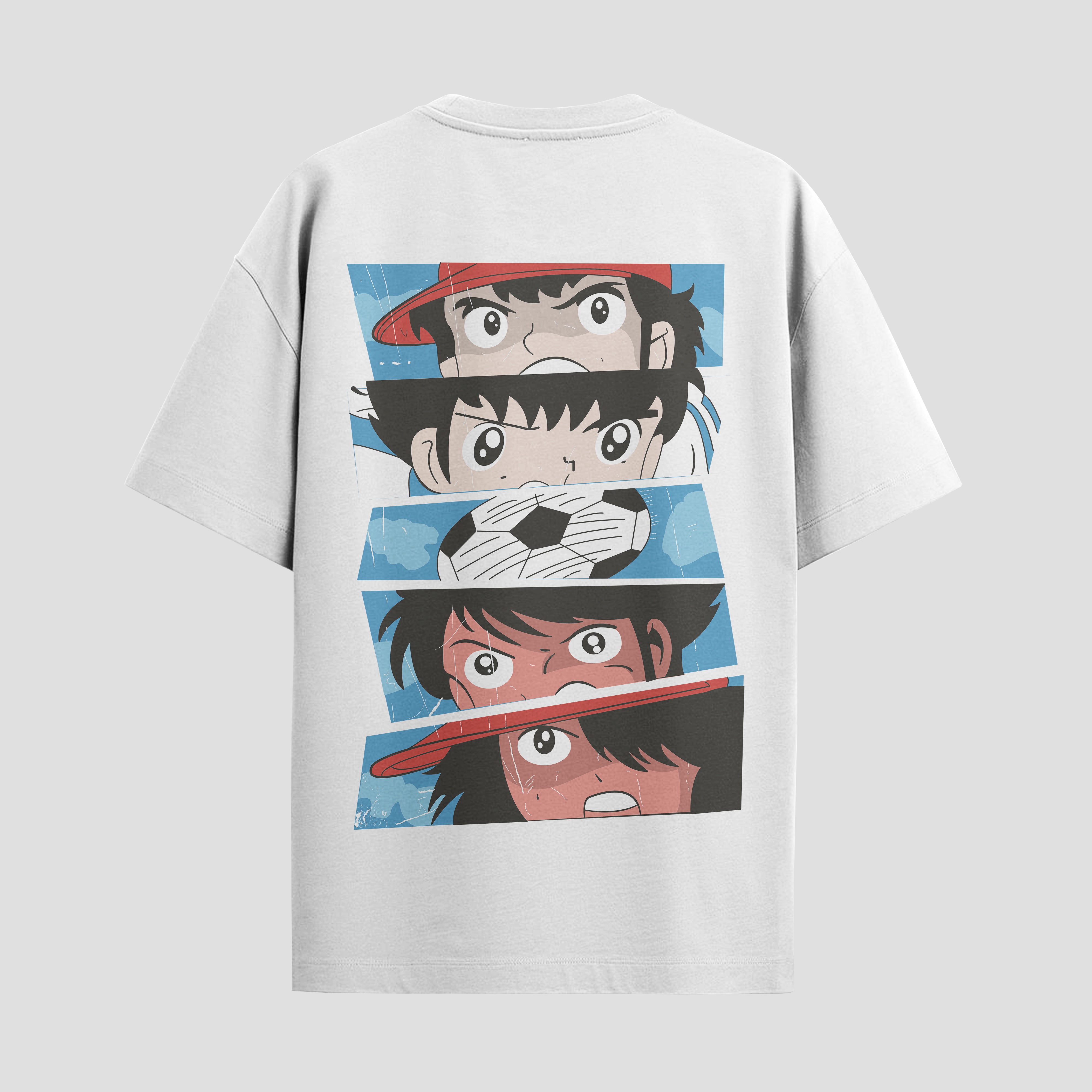 Playera urbana de anime y gaming ExtraLife MX, corte Standard Fit unisex ligero y transpirable en color Deep Black y Pure White, ropa de uso diario para gym y casual.