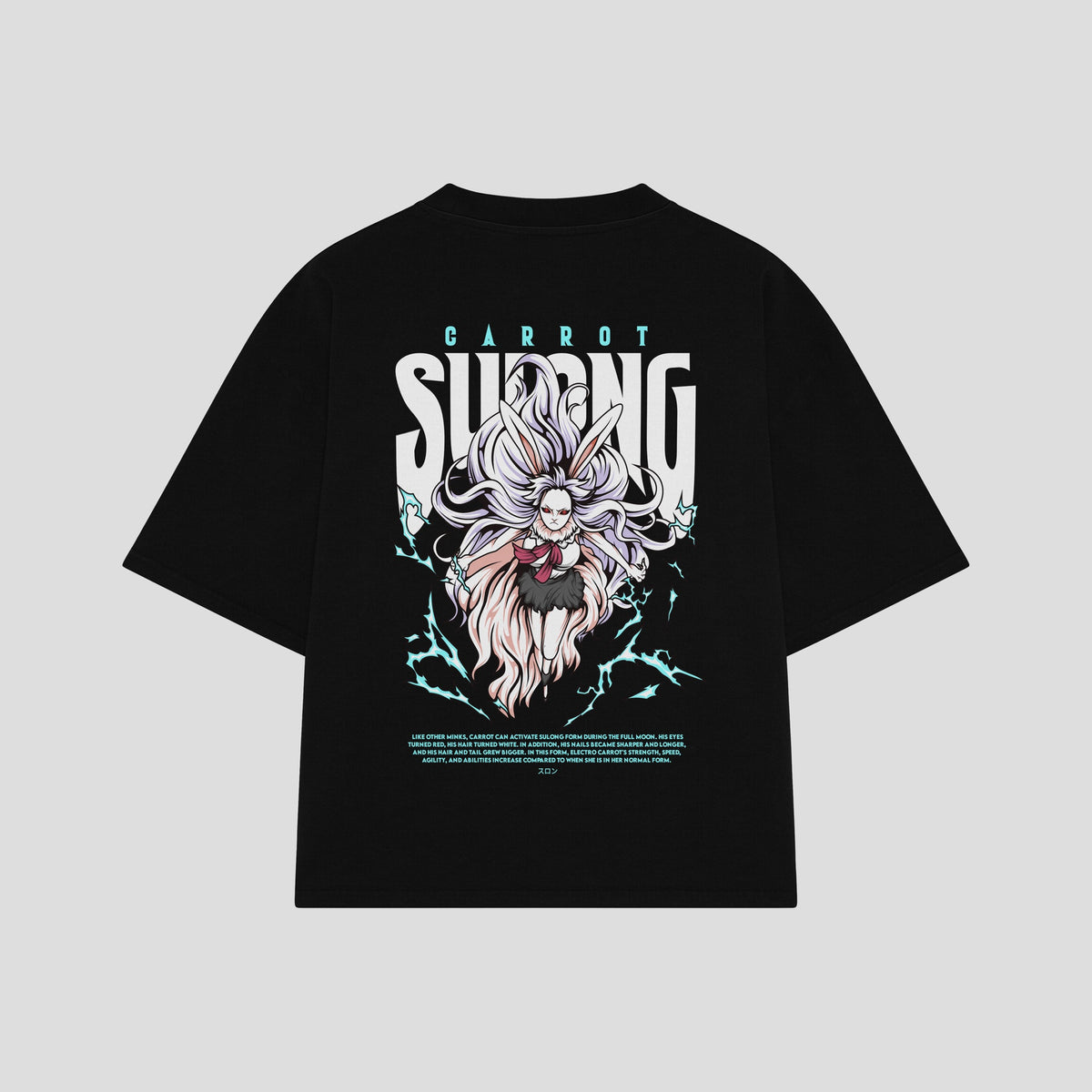 Playera streetwear premium de anime y gaming ExtraLife MX, corte oversized drop shoulder ligero y fresco en color Deep Black y Off-White, moda urbana mexicana de culto.