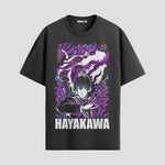 Playera urbana de anime y gaming ExtraLife MX, corte Standard Fit unisex ligero y transpirable en color Deep Black y Pure White, ropa de uso diario para gym y casual.