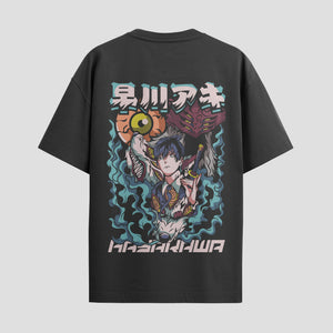 Playera urbana de anime y gaming ExtraLife MX, corte Standard Fit unisex ligero y transpirable en color Deep Black y Pure White, ropa de uso diario para gym y casual.