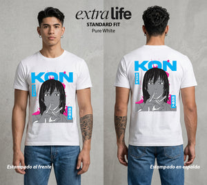 El Contrato Infernal | El Contrato con la Muerte #00377 - Playera Standard Fit | Pure White - Foto en modelo