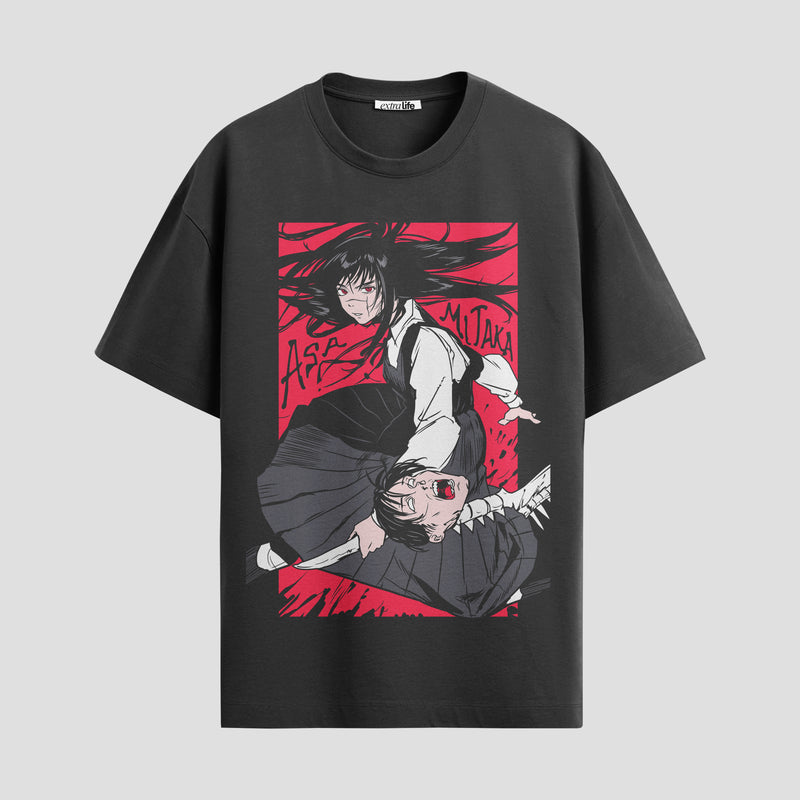 Playera urbana de anime y gaming ExtraLife MX, corte Standard Fit unisex ligero y transpirable en color Deep Black y Pure White, ropa de uso diario para gym y casual.