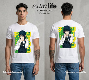El Contrato Infernal | La Batalla del Alma #00382 - Playera Standard Fit | Pure White - Foto en modelo