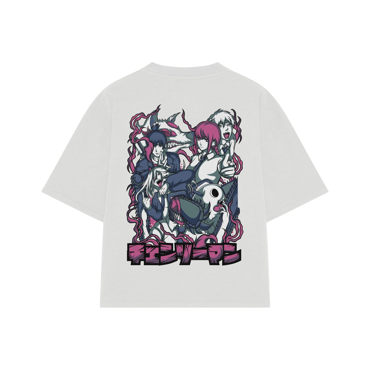 Playera streetwear premium de anime y gaming ExtraLife MX, corte oversized drop shoulder ligero y fresco en color Deep Black y Off-White, moda urbana mexicana de culto.