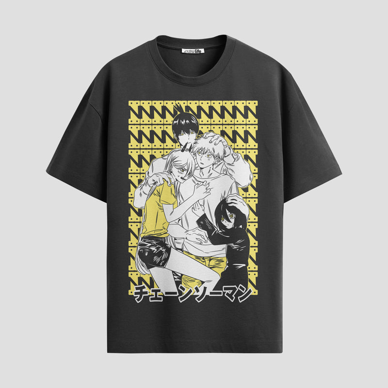 Playera urbana de anime y gaming ExtraLife MX, corte Standard Fit unisex ligero y transpirable en color Deep Black y Pure White, ropa de uso diario para gym y casual.