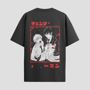 Playera urbana de anime y gaming ExtraLife MX, corte Standard Fit unisex ligero y transpirable en color Deep Black y Pure White, ropa de uso diario para gym y casual.