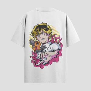 Playera urbana de anime y gaming ExtraLife MX, corte Standard Fit unisex ligero y transpirable en color Deep Black y Pure White, ropa de uso diario para gym y casual.