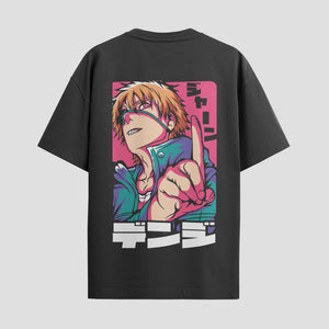 Playera urbana de anime y gaming ExtraLife MX, corte Standard Fit unisex ligero y transpirable en color Deep Black y Pure White, ropa de uso diario para gym y casual.