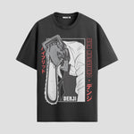 Playera urbana de anime y gaming ExtraLife MX, corte Standard Fit unisex ligero y transpirable en color Deep Black y Pure White, ropa de uso diario para gym y casual.