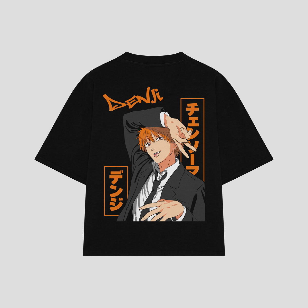Playera streetwear premium de anime y gaming ExtraLife MX, corte oversized drop shoulder ligero y fresco en color Deep Black y Off-White, moda urbana mexicana de culto.