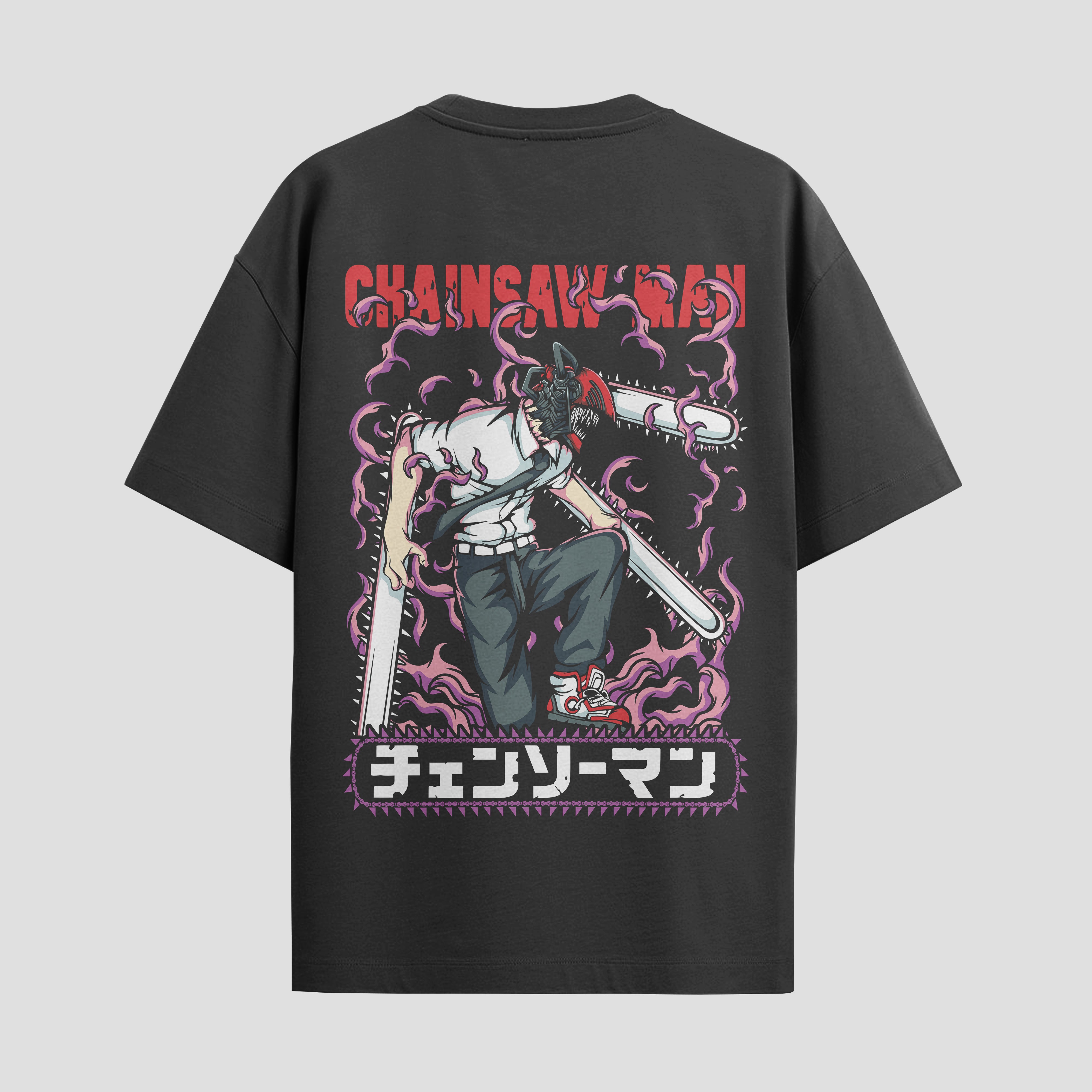 Playera urbana de anime y gaming ExtraLife MX, corte Standard Fit unisex ligero y transpirable en color Deep Black y Pure White, ropa de uso diario para gym y casual.