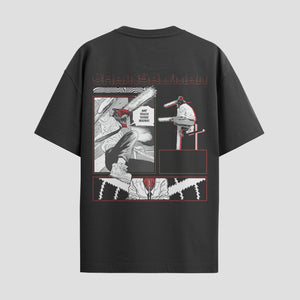 Playera urbana de anime y gaming ExtraLife MX, corte Standard Fit unisex ligero y transpirable en color Deep Black y Pure White, ropa de uso diario para gym y casual.