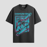 Playera urbana de anime y gaming ExtraLife MX, corte Standard Fit unisex ligero y transpirable en color Deep Black y Pure White, ropa de uso diario para gym y casual.