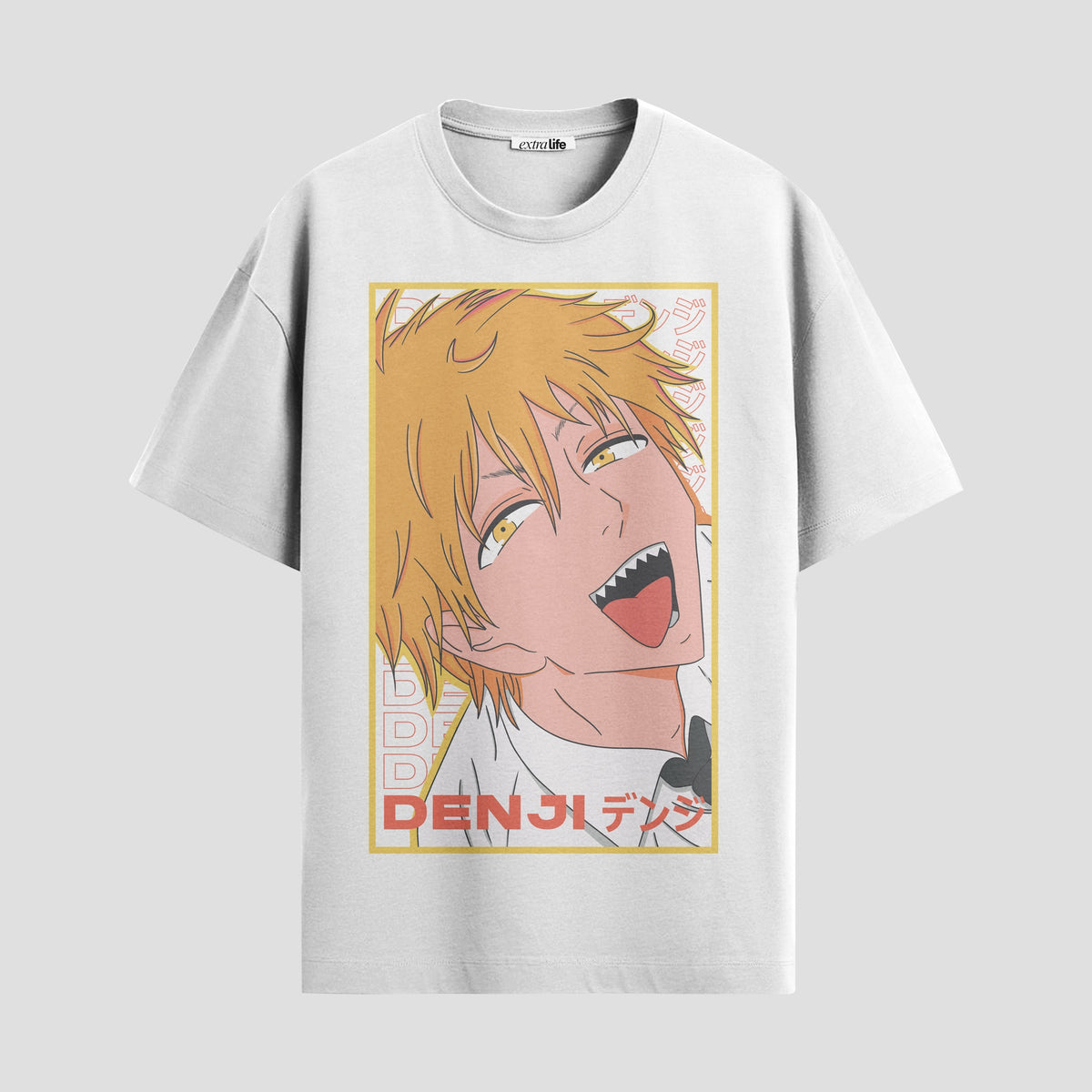 Playera urbana de anime y gaming ExtraLife MX, corte Classic Premium unisex ligero y transpirable en color Deep Black y Pure White, ropa de uso diario para gym y casual.