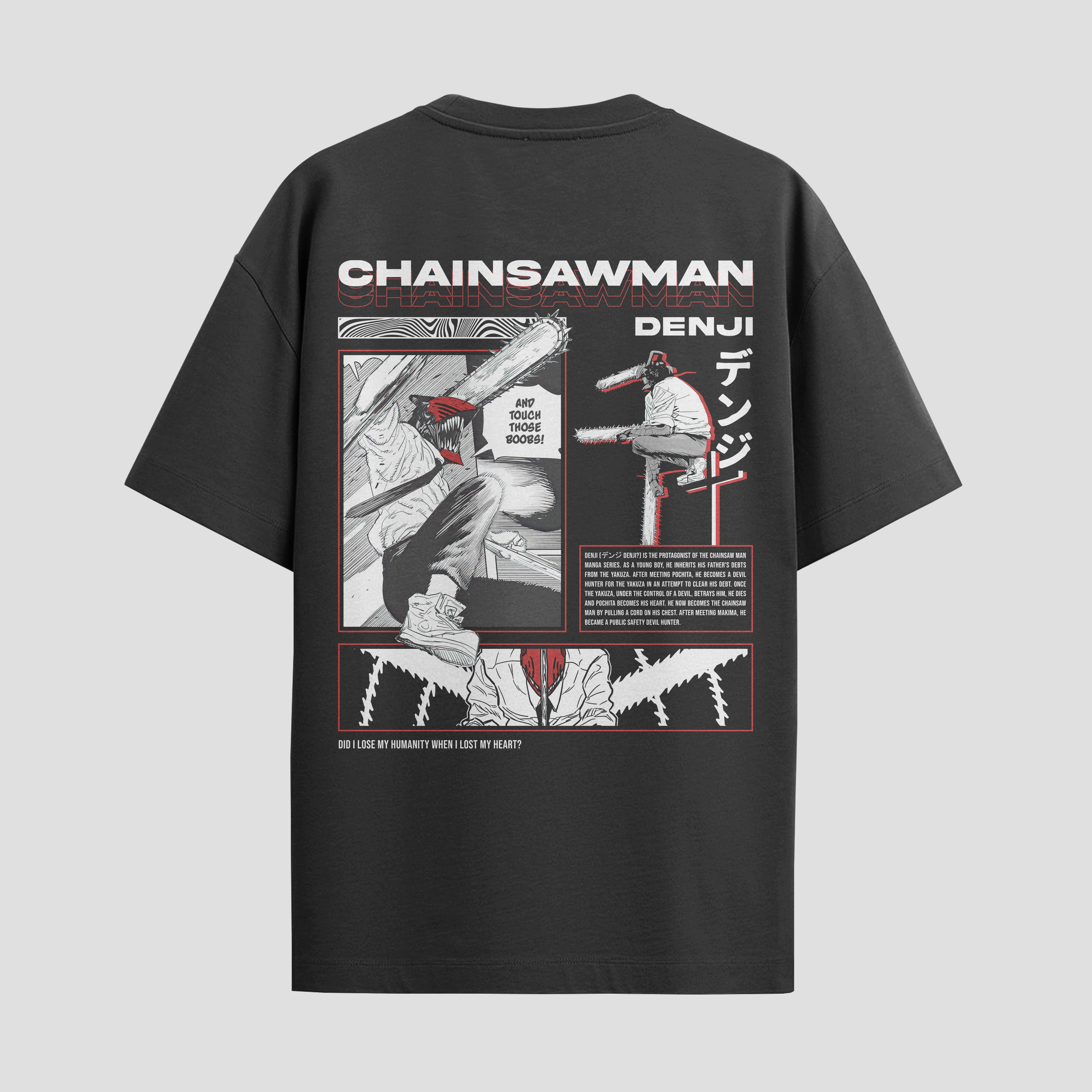 Playera urbana de anime y gaming ExtraLife MX, corte Standard Fit unisex ligero y transpirable en color Deep Black y Pure White, ropa de uso diario para gym y casual.
