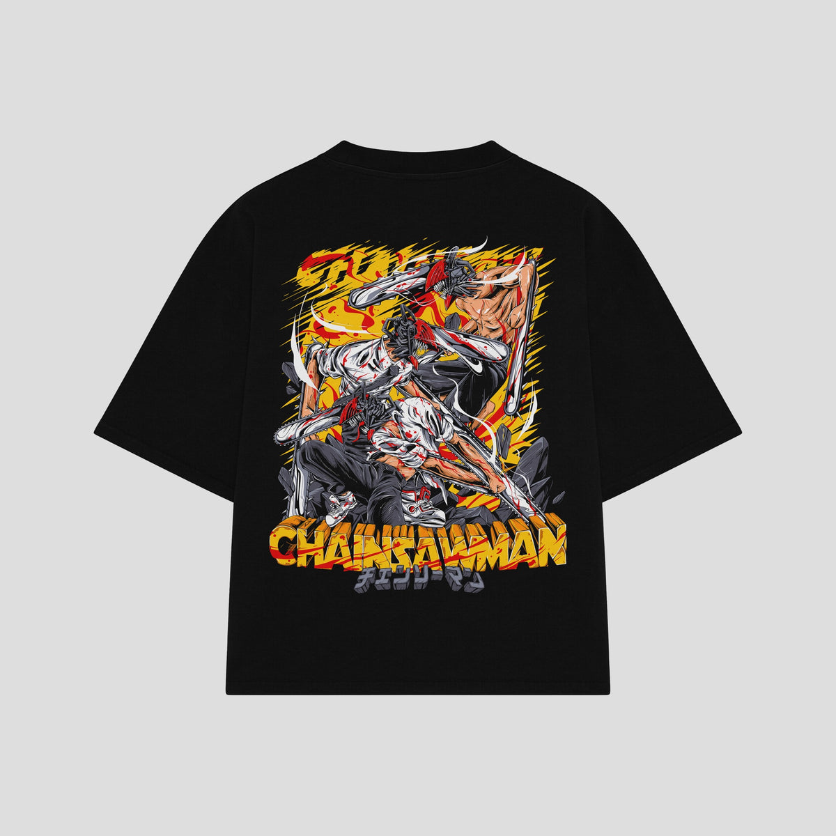 Playera streetwear premium de anime y gaming ExtraLife MX, corte oversized drop shoulder ligero y fresco en color Deep Black y Off-White, moda urbana mexicana de culto.