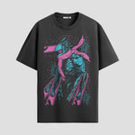 Playera urbana de anime y gaming ExtraLife MX, corte Standard Fit unisex ligero y transpirable en color Deep Black y Pure White, ropa de uso diario para gym y casual.
