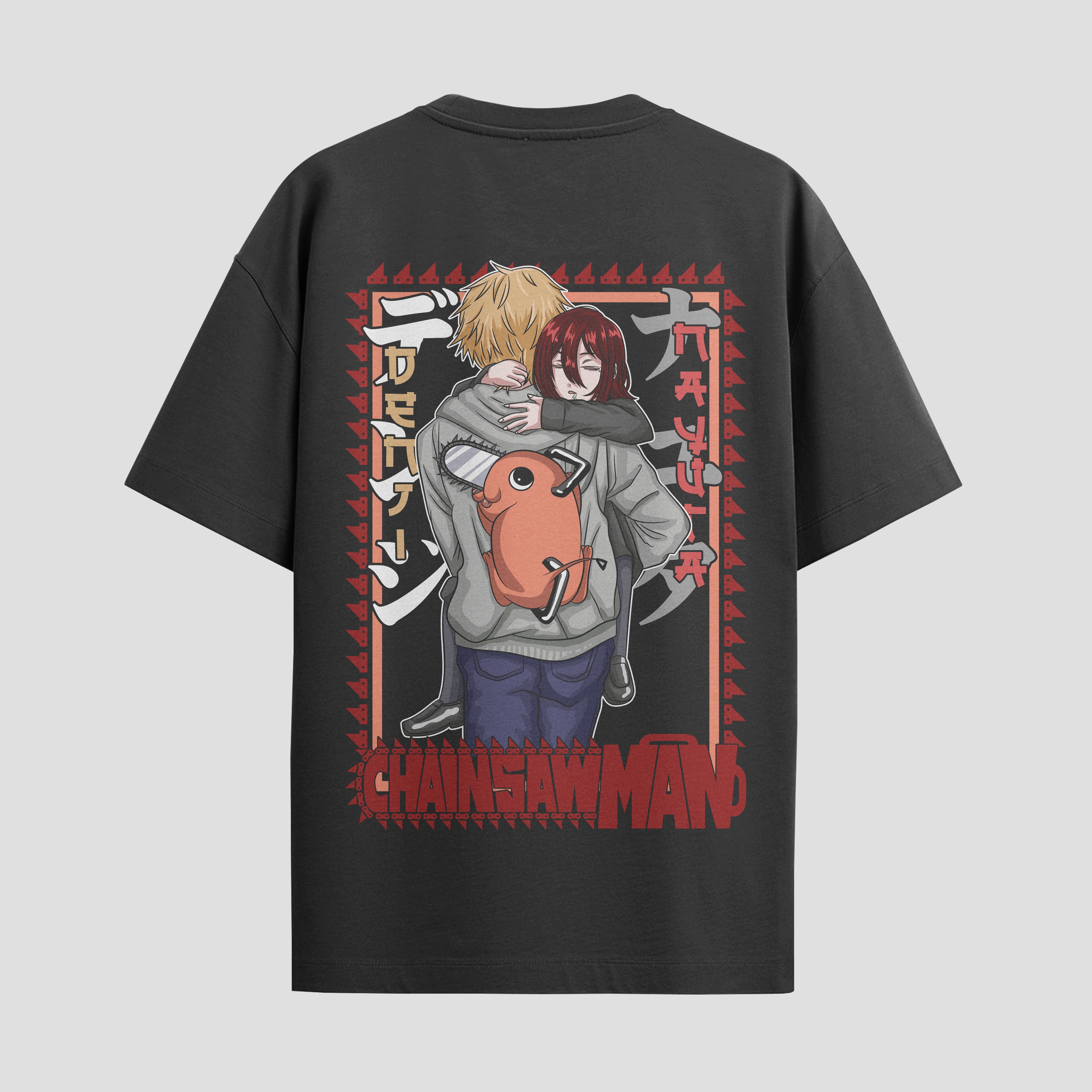 Playera urbana de anime y gaming ExtraLife MX, corte Standard Fit unisex ligero y transpirable en color Deep Black y Pure White, ropa de uso diario para gym y casual.