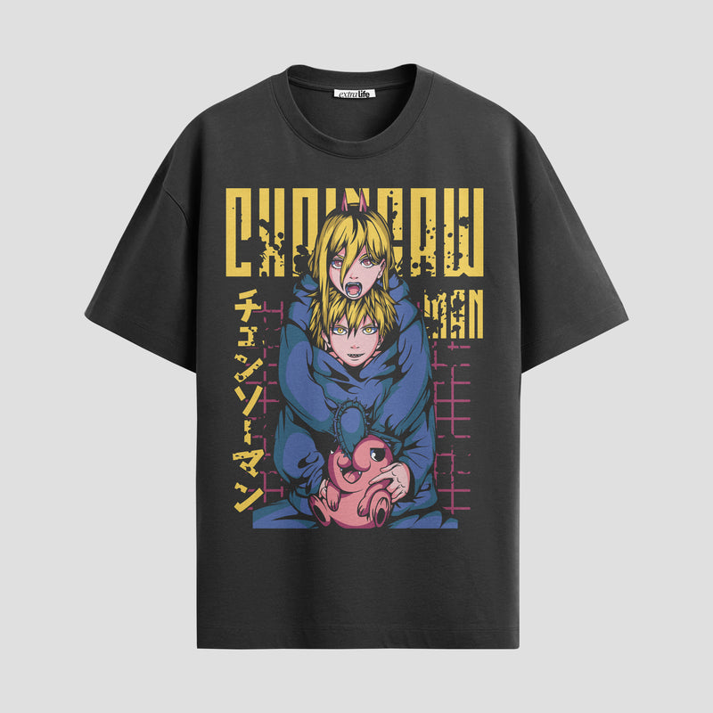 Playera urbana de anime y gaming ExtraLife MX, corte Standard Fit unisex ligero y transpirable en color Deep Black y Pure White, ropa de uso diario para gym y casual.