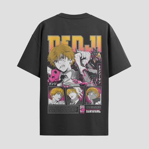 Playera urbana de anime y gaming ExtraLife MX, corte Standard Fit unisex ligero y transpirable en color Deep Black y Pure White, ropa de uso diario para gym y casual.