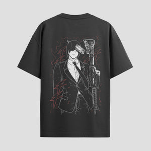 Playera urbana de anime y gaming ExtraLife MX, corte Standard Fit unisex ligero y transpirable en color Deep Black y Pure White, ropa de uso diario para gym y casual.