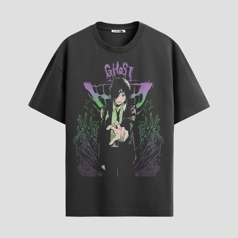 Playera urbana de anime y gaming ExtraLife MX, corte Standard Fit unisex ligero y transpirable en color Deep Black y Pure White, ropa de uso diario para gym y casual.