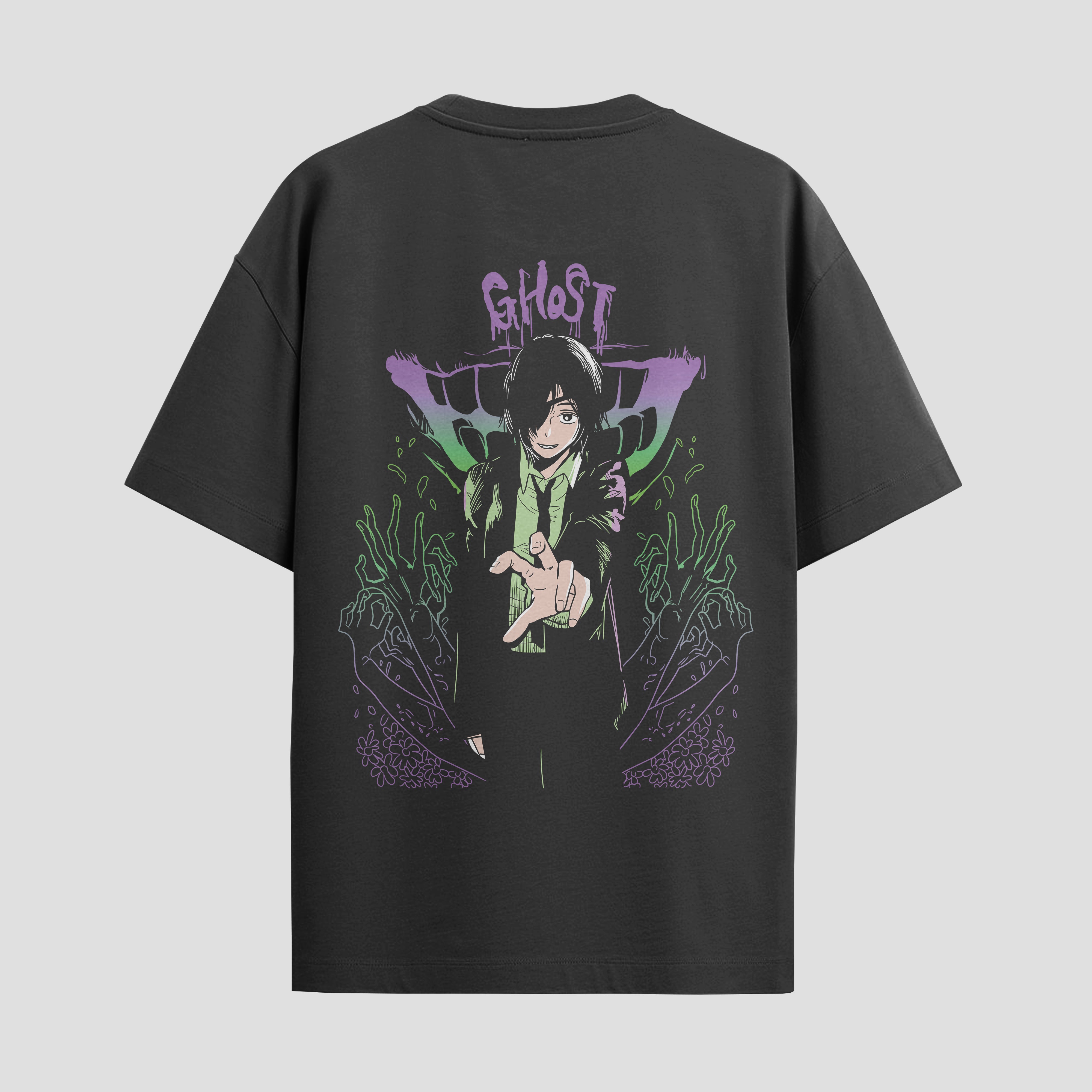 Playera urbana de anime y gaming ExtraLife MX, corte Standard Fit unisex ligero y transpirable en color Deep Black y Pure White, ropa de uso diario para gym y casual.